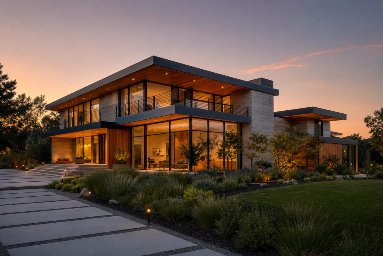 AI home exterior design render