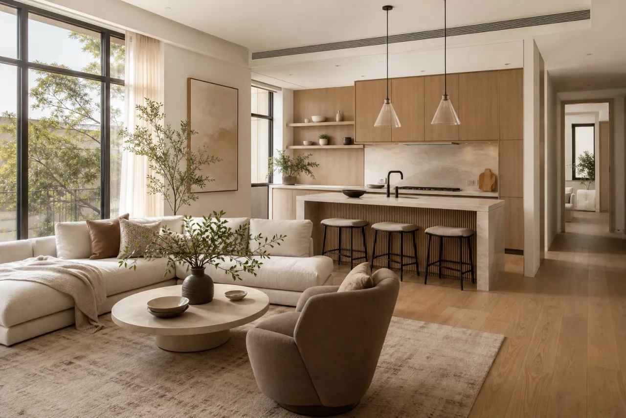 AI interior design render