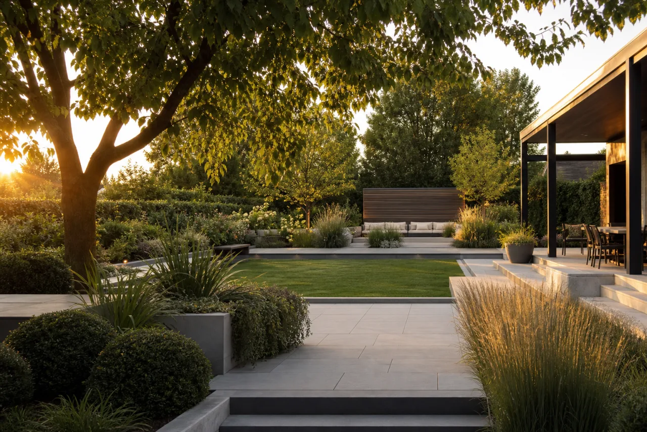 AI landscape design render